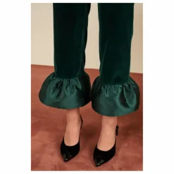 Maria de la Orden Pantalon Percy Velours Laine | Vert Best