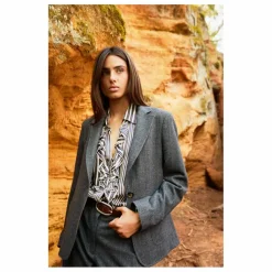 Femme Diega Pantalon Piedro Rayé Laine |