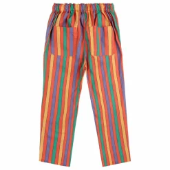 Bobo Choses Pantalon Rayure Coton Bio | Rouge Best