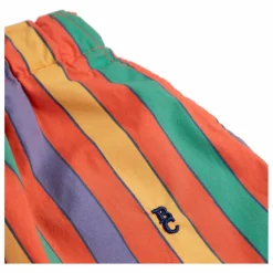 Bobo Choses Pantalon Rayure Coton Bio | Rouge Best