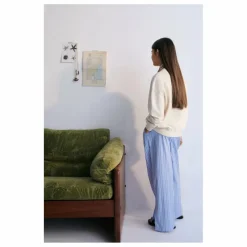 Sale the new society Pantalon Rayures Hebe | Bleu