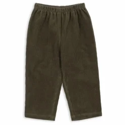 Konges Sløjd Pantalon Sully Velours Côtelé Coton Bio | Vert kaki New