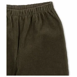 Konges Sløjd Pantalon Sully Velours Côtelé Coton Bio | Vert kaki New