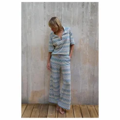 Femme Baie Brune Pantalons|Pantalon Tricot Maud |