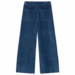 Hot Tangerine Pantalon Velours Côtelé | Bleu