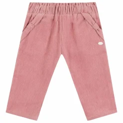 Tartine et Chocolat Pantalon Velours Côtelé Nœud | Rose pâle Outlet