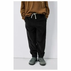 American Vintage Pantalon Velours Côtelé Padow Coton Bio | Noir Outlet