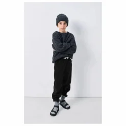 American Vintage Pantalon Velours Côtelé Padow Coton Bio | Noir Outlet