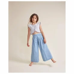 Enfant Búho Pantalons Jeggings|Pantalon Wide Denim |