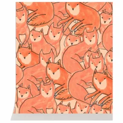 Enfant Season Paper Papiers Peints|Déco Murale Enfant|Papier peint Fox croud