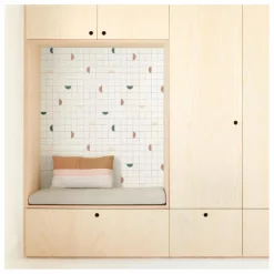 Hot Season Paper Papier peint Lune | Vert émeraude