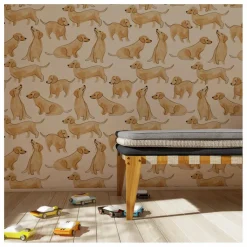 Enfant Season Paper Papiers Peints|Déco Murale Enfant|Papier peint Teckels