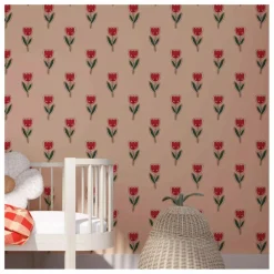 Season Paper Papier Peint Tulipe Joyeuse Multicolore Online