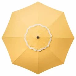 Business & Pleasure Co. Parasol festonné Beach Club | Jaune