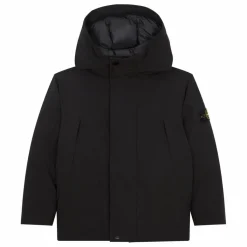 Stone Island Parka Logo | Noir Sale