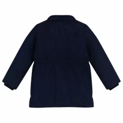 Petit Bateau Parka Mi Longue Elastiquée Unie | Bleu marine Best