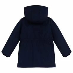 Petit Bateau Parka Mi Longue Elastiquée Unie | Bleu marine Best