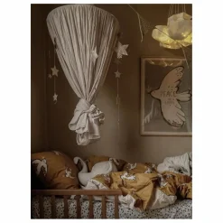 New Studio Loco Parure de lit Bird en coton bio | Ocre