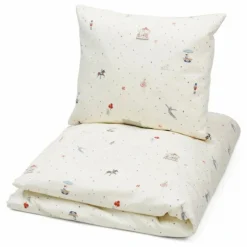 Best Cam Cam Parure de lit Carrousel Rouge