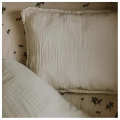 garbo&friends Parure de lit en mousseline de coton Crème Hot