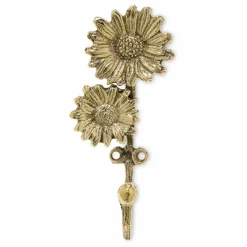 Doing Goods Patère Breezy Double Daisy | Laiton Clearance