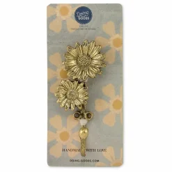 Doing Goods Patère Breezy Double Daisy | Laiton Clearance