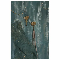 Enfant Doing Goods Patères Devi Palmtree en laiton recyclé - Set de 2 |