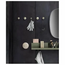 Muuto Petits Rangements|Patères en laiton The Dots - Set de 5 |