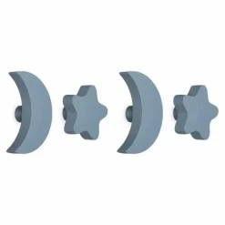 Enfant Nofred Patères, Paniers Enfant|Patères Stars & Moons - Lot de 4 |