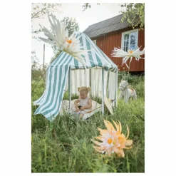 Clearance Kid's Concept Pavillon en toile de coton et bois | Vert