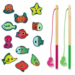 Djeco Pêche à la ligne Fishing Colour Multicolore