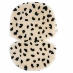 BINIBAMBA Peau de mouton pour poussette et couffin - 68x44 cm | Léopard
