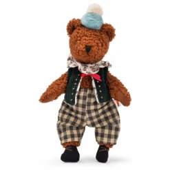 Moulin Roty Doudous, Peluches|Doudous Et Peluches|Peluche Baba le Grand Ours avec sa boîte |