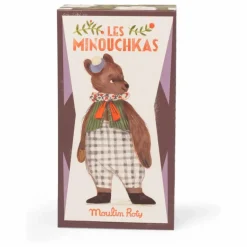 Moulin Roty Doudous, Peluches|Doudous Et Peluches|Peluche Baba le Grand Ours avec sa boîte |