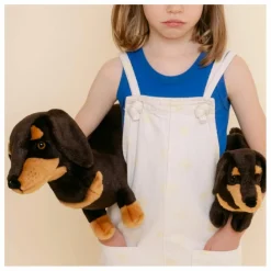 Clearance La Pelucherie Peluche Teckel Eugène 40 cm | Noir