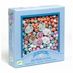 Djeco Loisirs Créatifs|Perles en bois Arc-en-ciel |