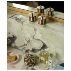 Outlet Doing Goods Petite boîte rayée Woody Circus | Blanc