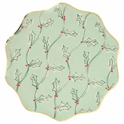 Enfant Meri Meri Décoration De Fête|Petites assiettes de Noël motifs Block Print - set de 8