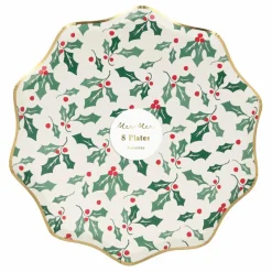 Enfant Meri Meri Petites assiettes Houx - set de 8