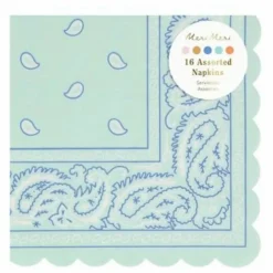 Meri Meri Petites serviettes en papier Western - Set de 16 Multicolore Sale