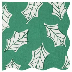 Enfant Meri Meri Petites serviettes Noël motifs Block Print - set de 16