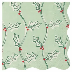 Enfant Meri Meri Petites serviettes Noël motifs Block Print - set de 16