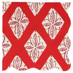 Enfant Meri Meri Petites serviettes Noël motifs Block Print - set de 16