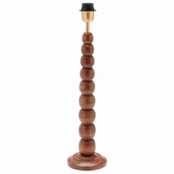 Anna + Nina Pied de lampe en bois Bubble |