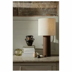 Ferm Living Pied de lampe Post en bois FSC | Chêne fumé Best