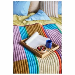 New Hübsch Plaid en coton bio Multicolore