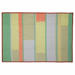 Hübsch Plaid en coton bio | Orange New