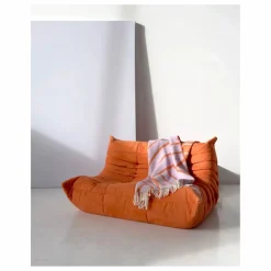 Maison Deux Plaid en laine Lines | Lilas tLilas Hot