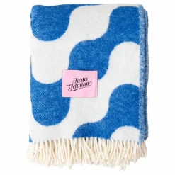 Best Tarta Gelatina Plaid en laine Medusa | Bleu