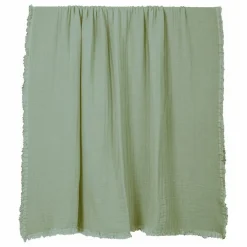 Discount Haomy Plaid en voile de coton Vanly | Vert amande